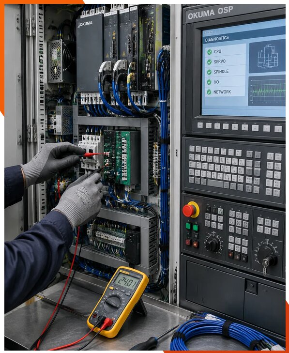 Ремонт систем ЧПУ Okuma OSP в Чусовой